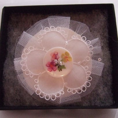 Button Brooch