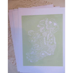 Lace Map – Light Green